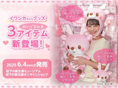 画像：イワシカちゃんぬいぐるみグッズ3種発売